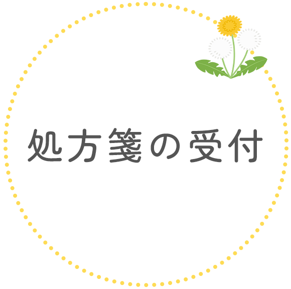 処方箋の受付